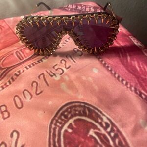 Fashion Gold and Black Sunglasses😎🦋🦋🦋